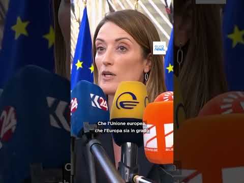 Metsola e le spese militari Ue: finalmente!